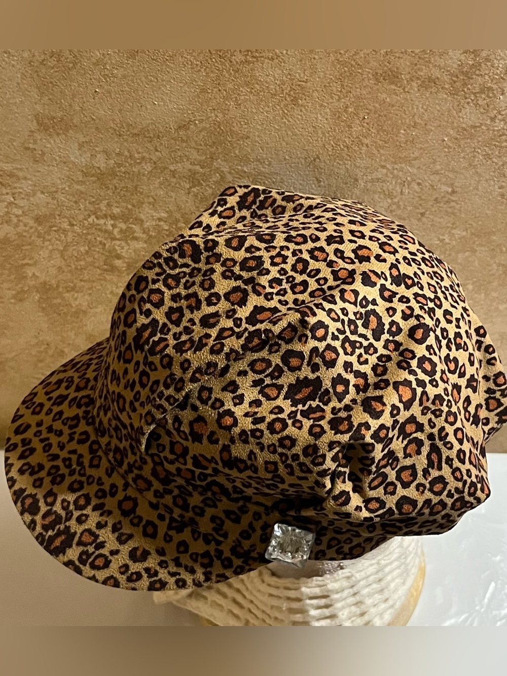 Charming Charlie Leopard Print Cap - Brown Patterned Hat